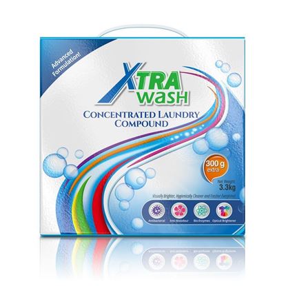 รูปภาพของ Xtra Wash เอ็กซ์ตร้า วอช ผงซักฟอกเข้มข้น  3.3 กก.