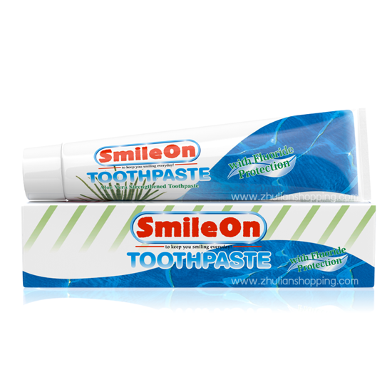 รูปภาพของ SmileOn ยาสีฟันสูตรฟลูออไรด์ และว่านหางจระเข้