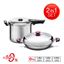 Picture of Cookline X Stainless Steel Cookware 2 ln 1 Wok And Pressure Cooker Set